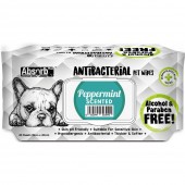 Absorb Plus Antibacterial Pet Wipes - Peppermint
